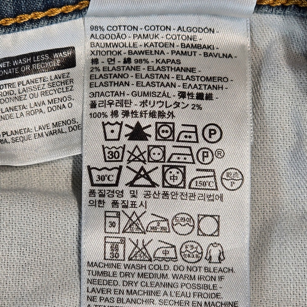 Levis 511 Slim Fit Mens Jeans Blue Medium Wash Denim W34 L32 04511-0408 - Picture 4 of 16